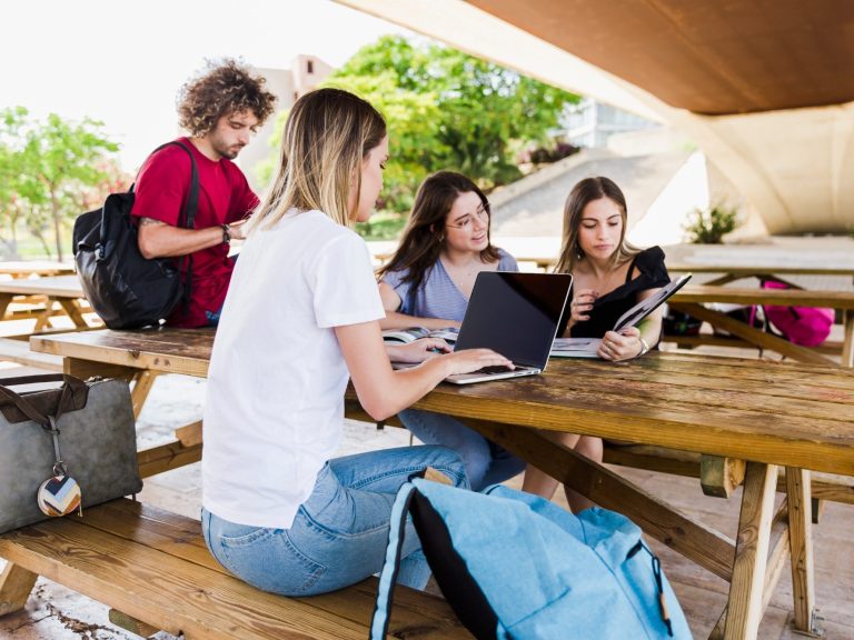 student in a residence